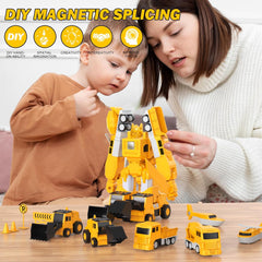 Magnetic Transform Engineering Car Assembled Toys