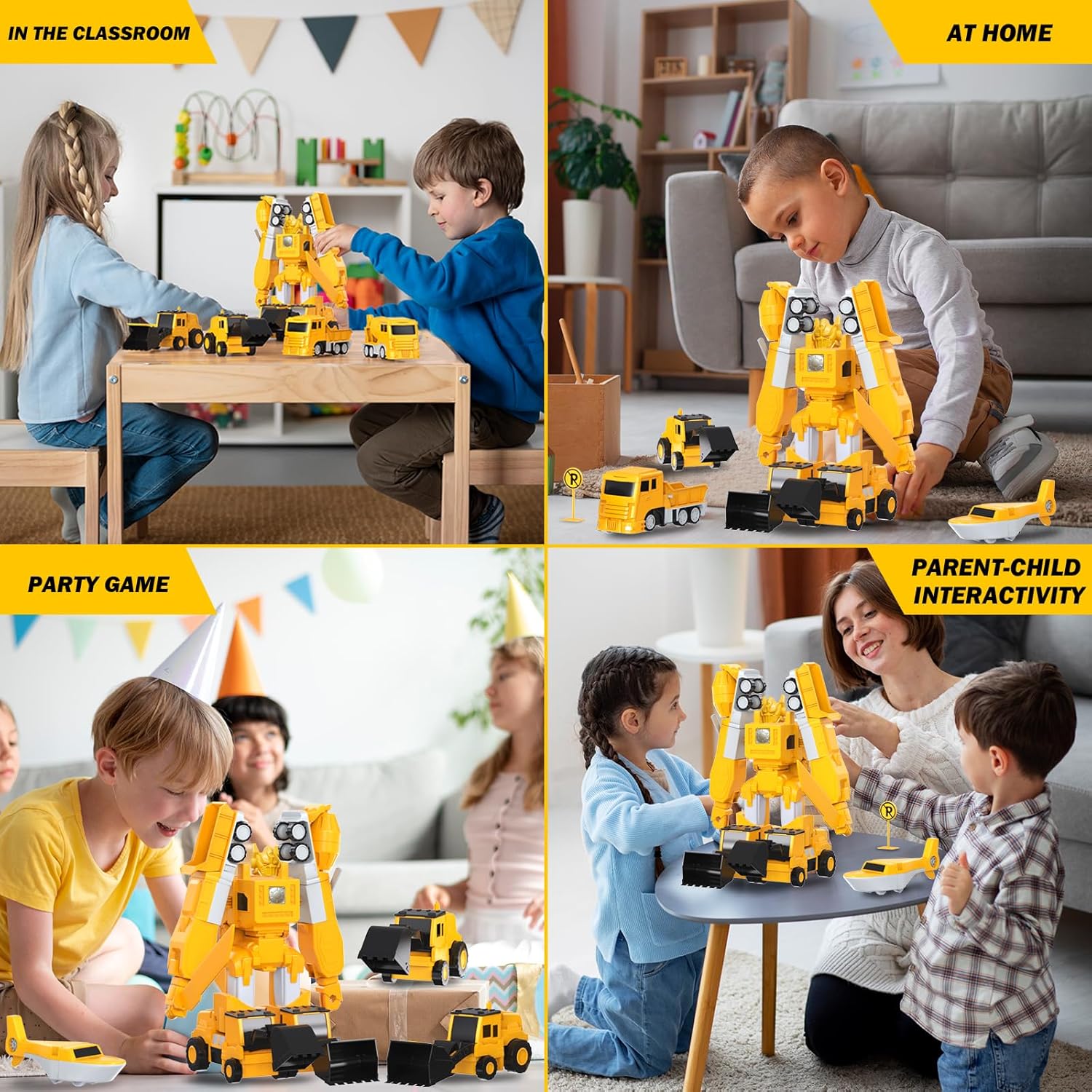 Magnetic Transform Engineering Car Assembled Toys