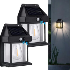 Pack of 2 Solar Interaction Outdoor Wall Lamp 2024