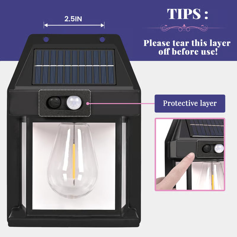 Pack Of 2 Solar Powered LED Lights